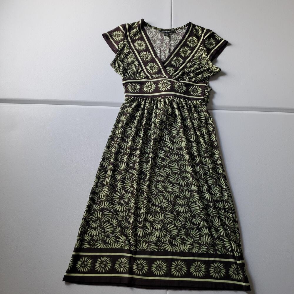 Y2K Babydoll Fairy Whimsy Dress Womens Small Floral Empire Waist Stretch Boho